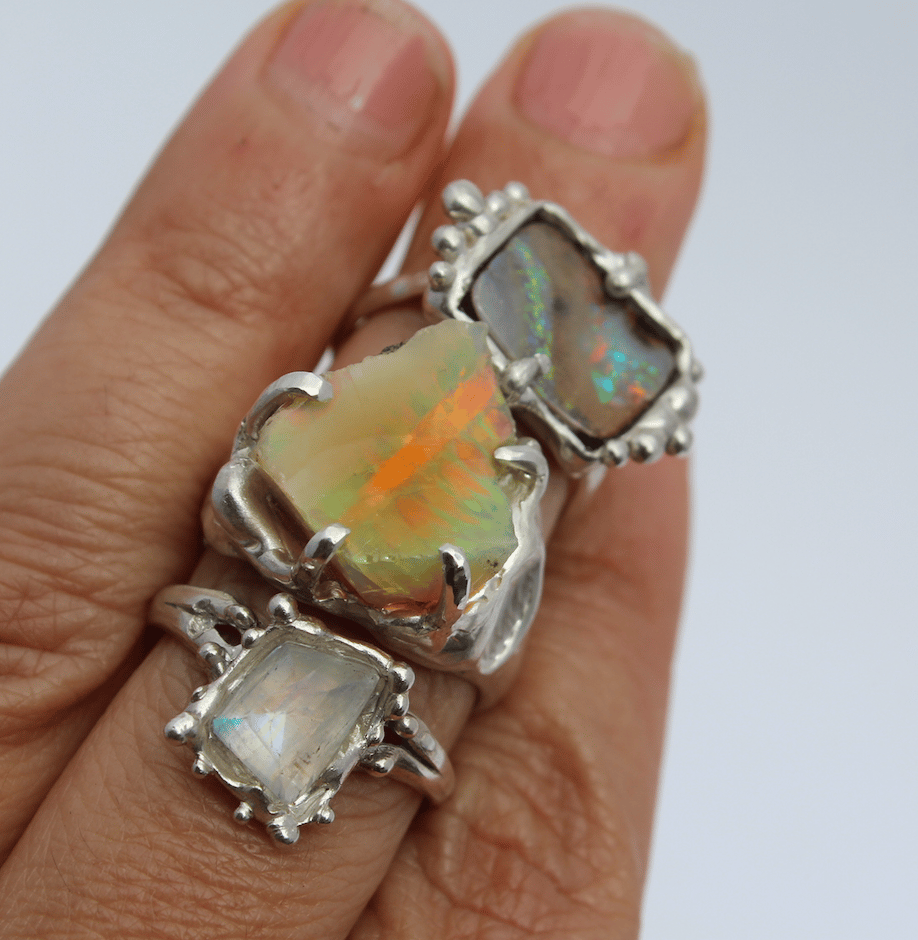 Mars da Favela — Flash Fire Ring - Ethiopian Opal